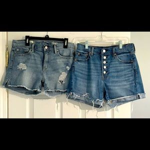 GAP Women’s Jean Shorts, Size 27R, Bundle of 2